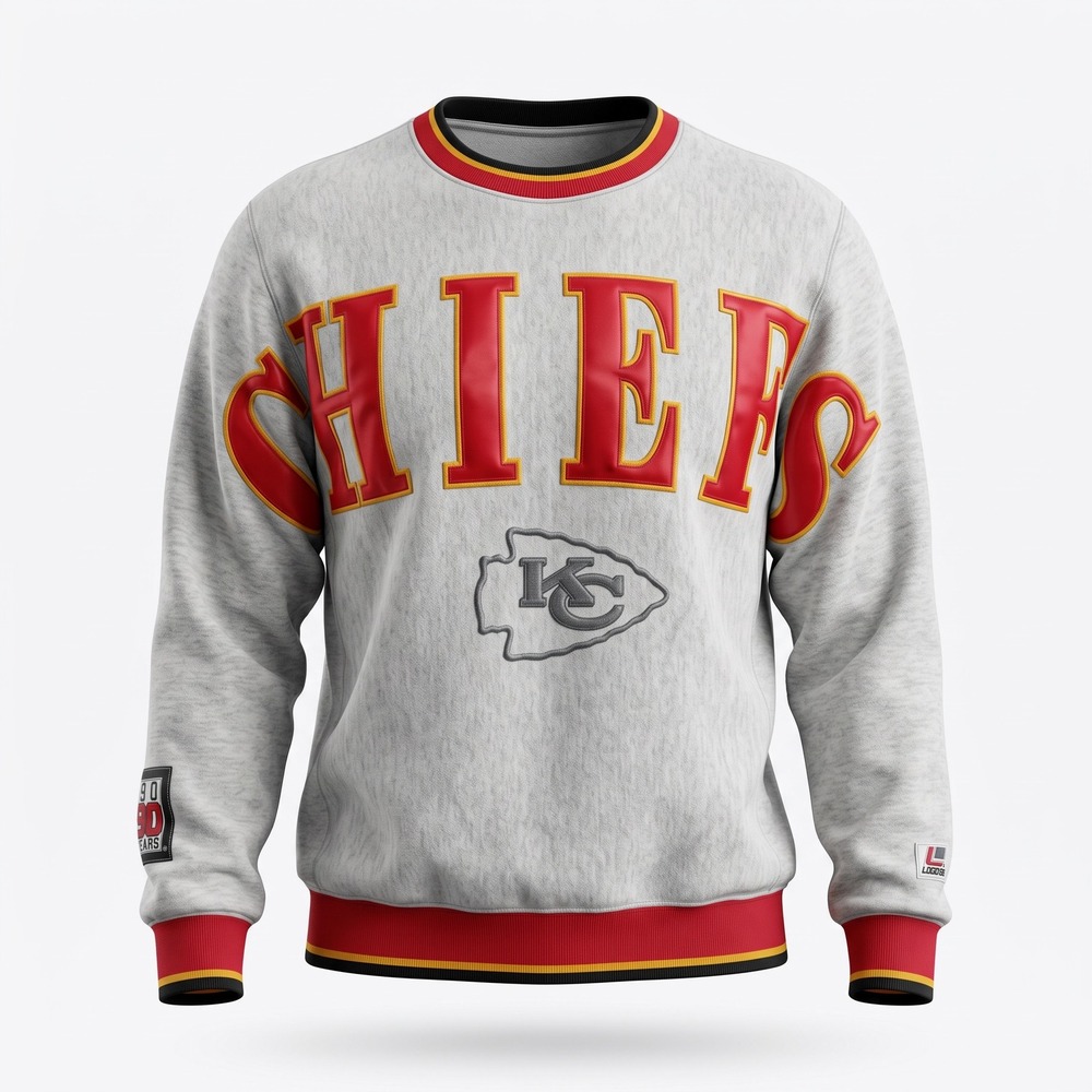 Legends Athletic Kansas City Chiefs Sweatshirt Mens L Grey Excellent 90s NFL USA
